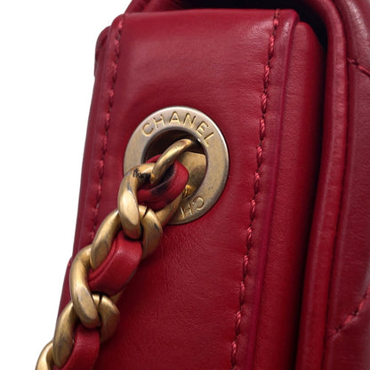 Chanel Red Leather -