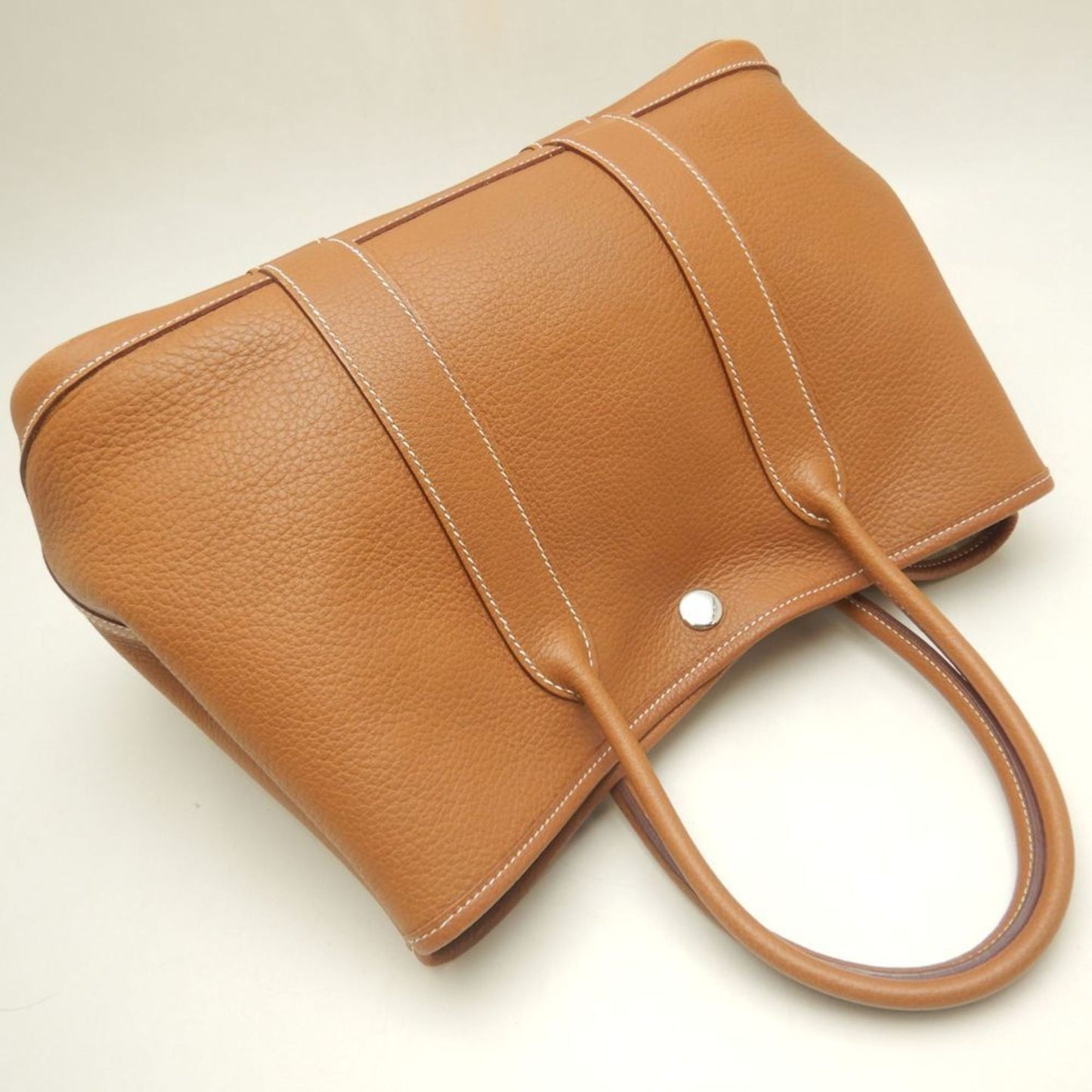 Hermès Brown Leather Garden Party
