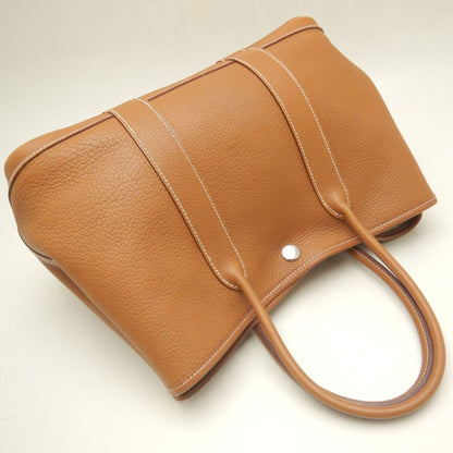 Hermès Brown Leather Garden Party