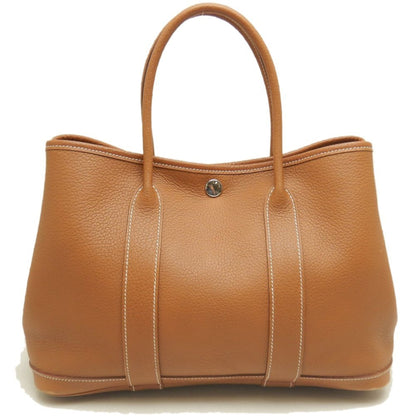 Hermès Brown Leather Garden Party