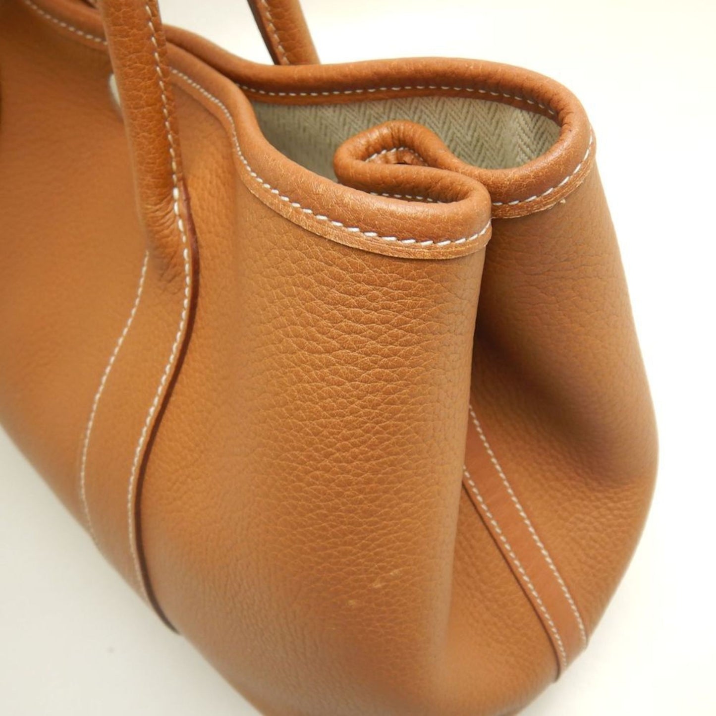 Hermès Brown Leather Garden Party