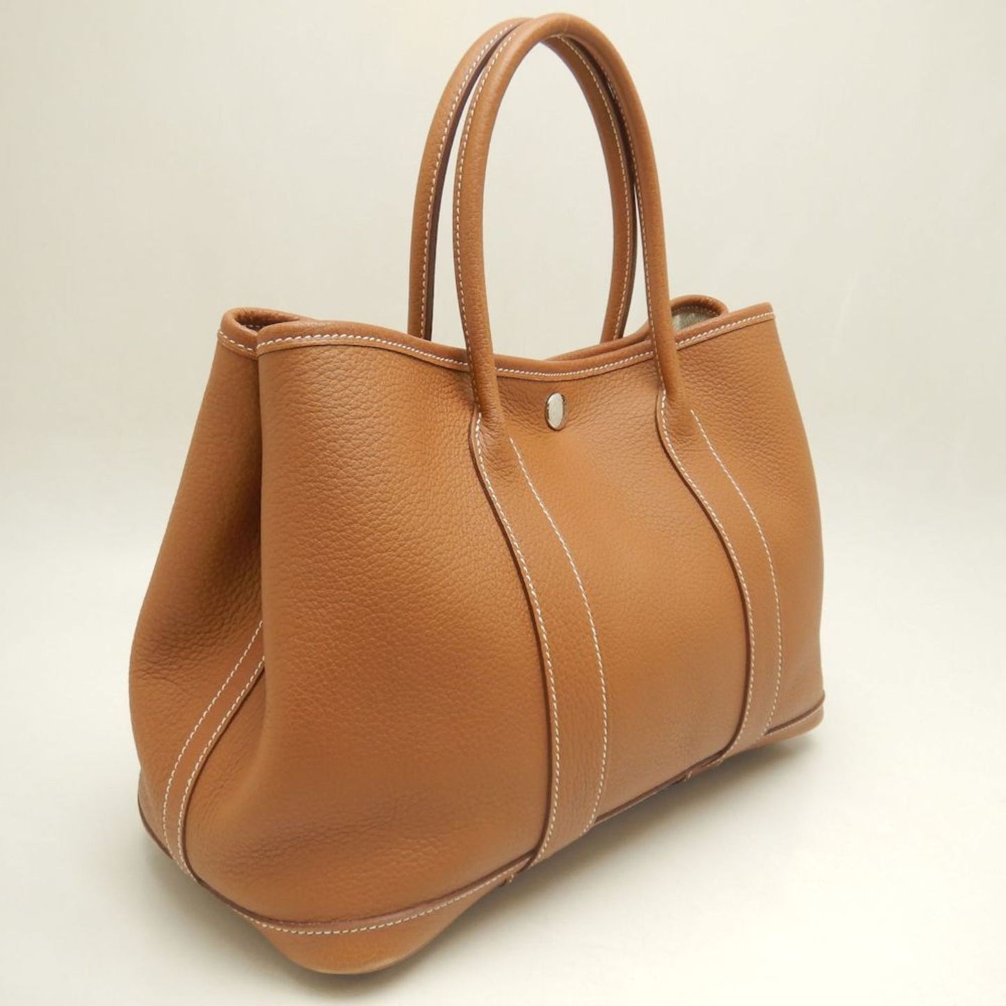Hermès Brown Leather Garden Party