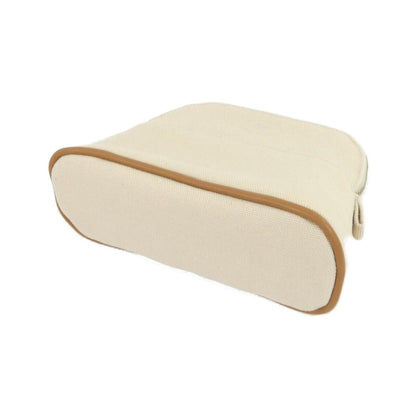 Hermès White Canvas Bolide
