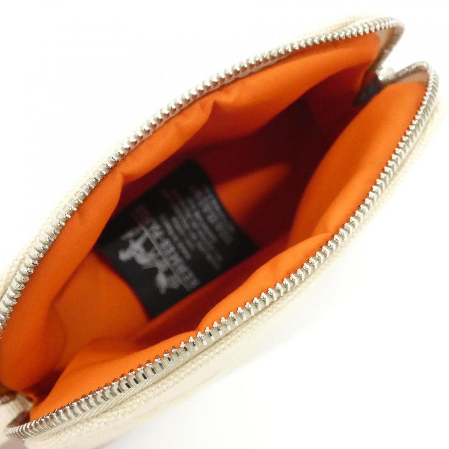 Hermès White Canvas Bolide