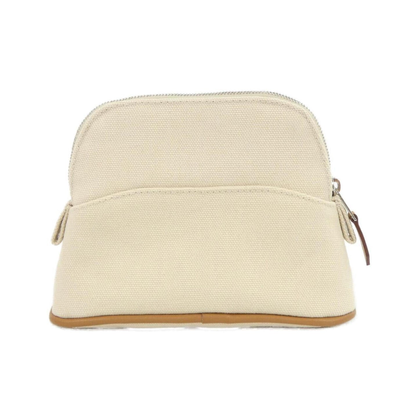 Hermès White Canvas Bolide