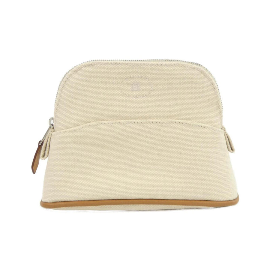 Hermès White Canvas Bolide