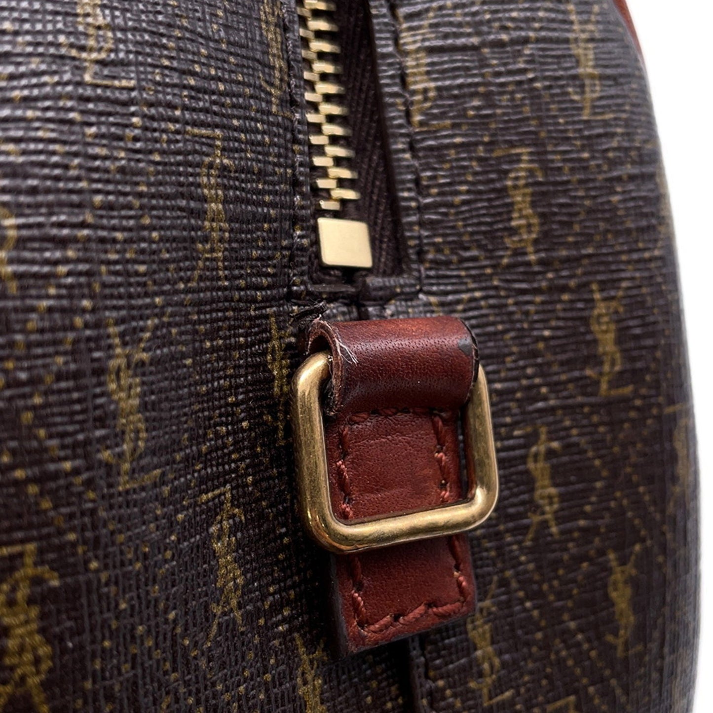 Saint Laurent Brown Canvas Duffle