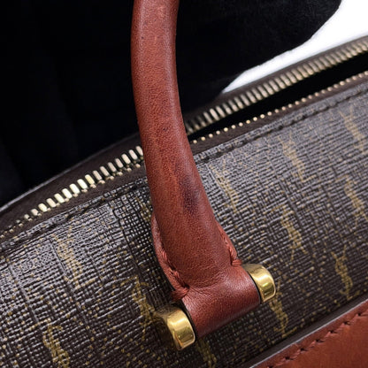 Saint Laurent Brown Canvas Duffle