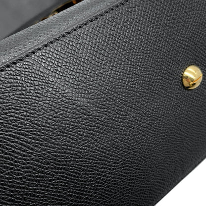 Dior Black Leather 30 Montaigne