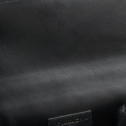 Dior Black Leather 30 Montaigne