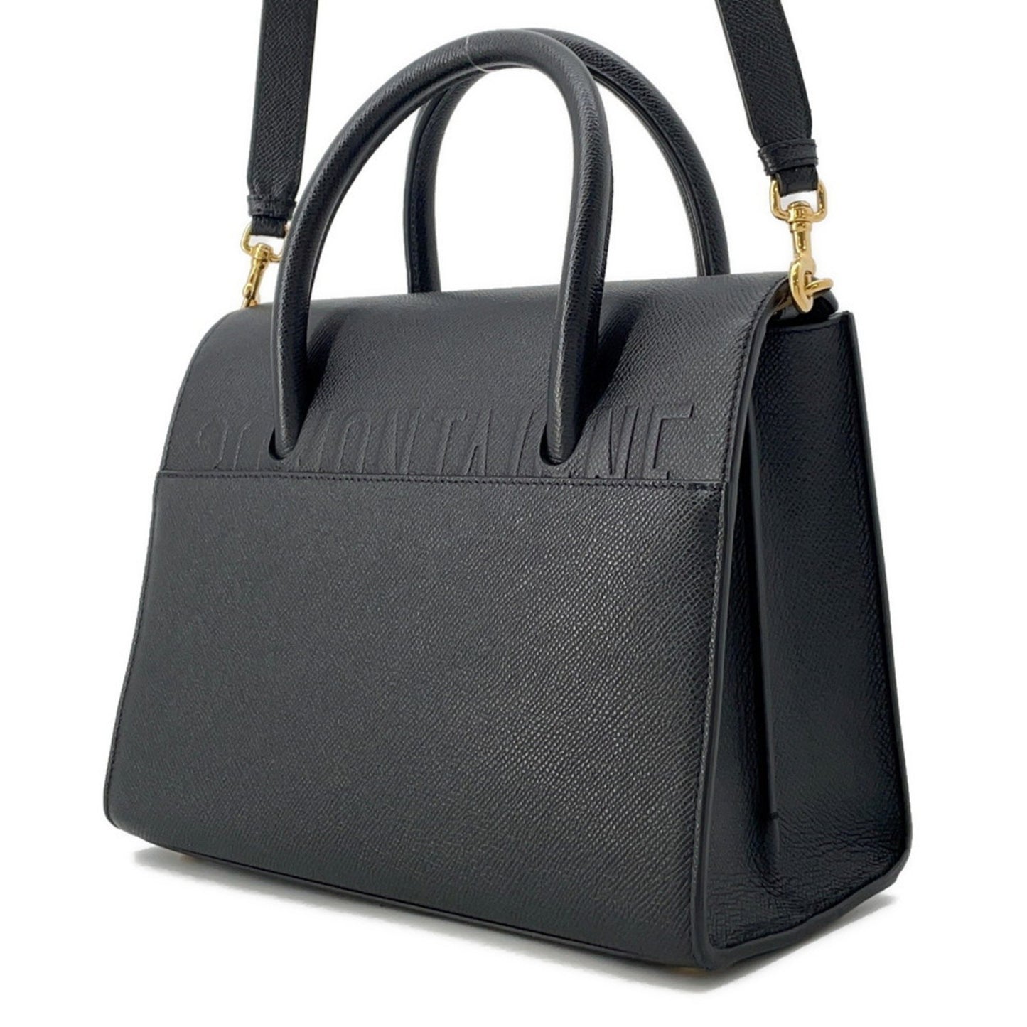 Dior Black Leather 30 Montaigne