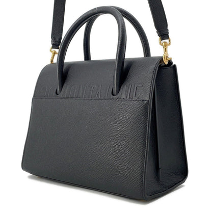 Dior Black Leather 30 Montaigne