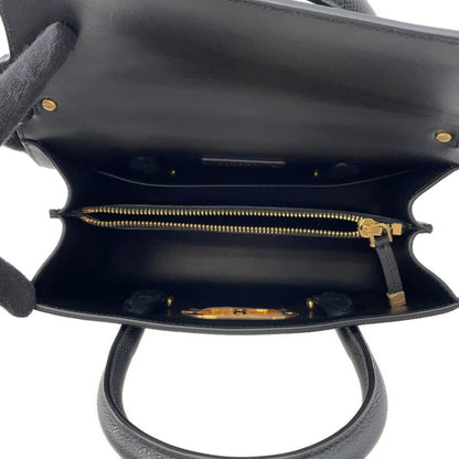 Dior Black Leather 30 Montaigne