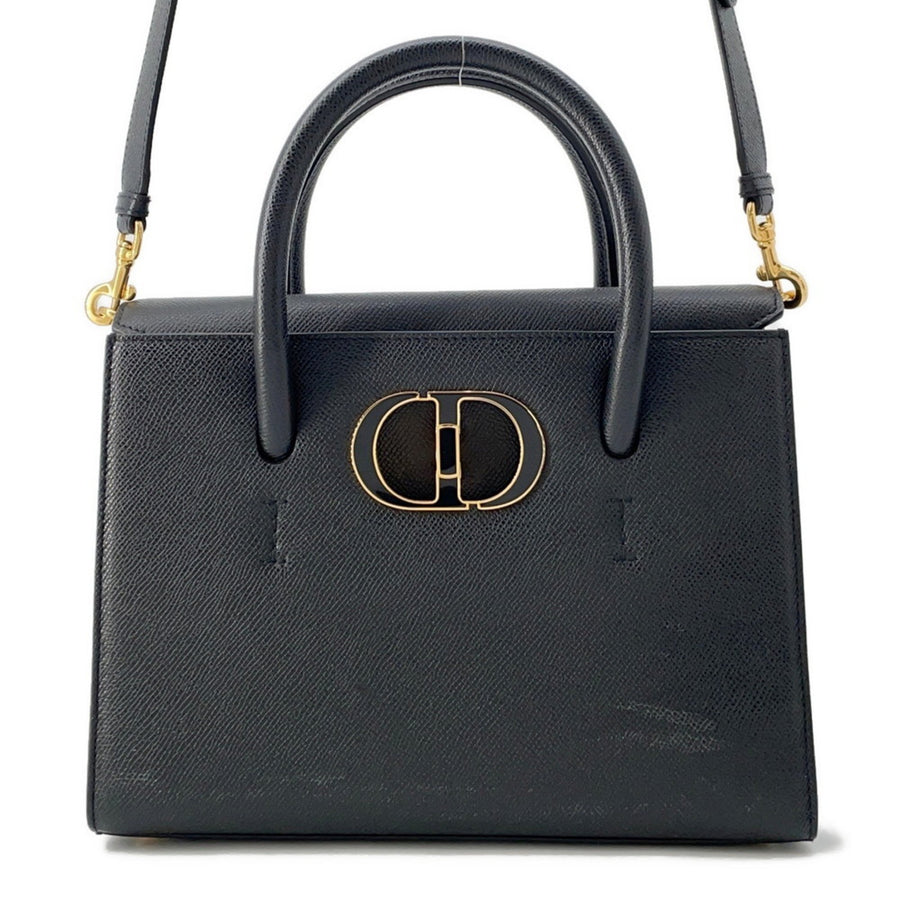 Dior Black Leather 30 Montaigne