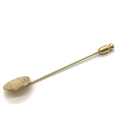 Chanel Gold Gold Plated Coco Mark