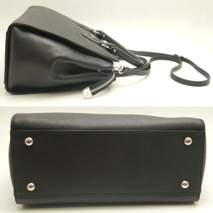 Salvatore Ferragamo Black Leather Briana
