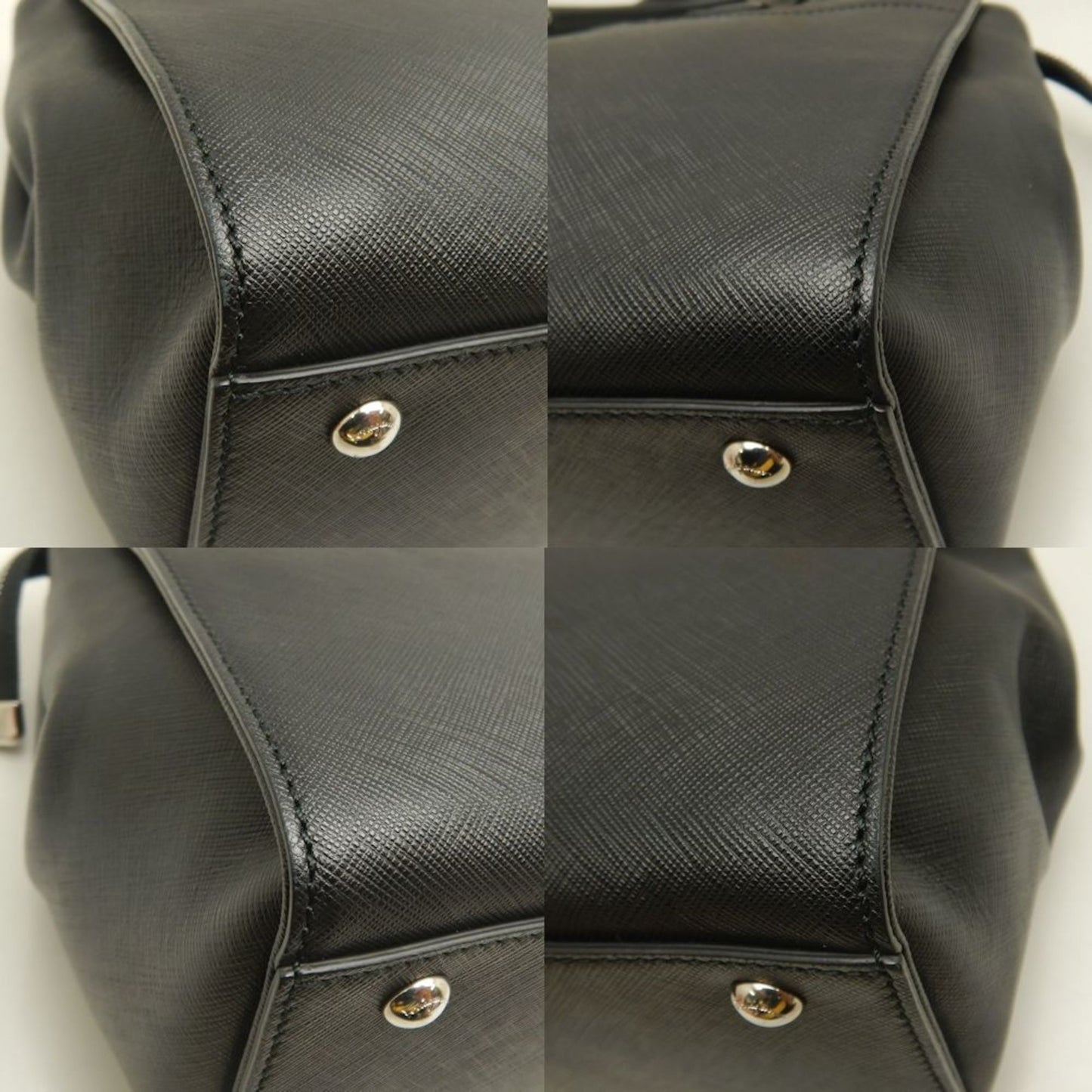 Salvatore Ferragamo Black Leather Briana