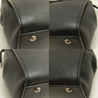 Salvatore Ferragamo Black Leather Briana