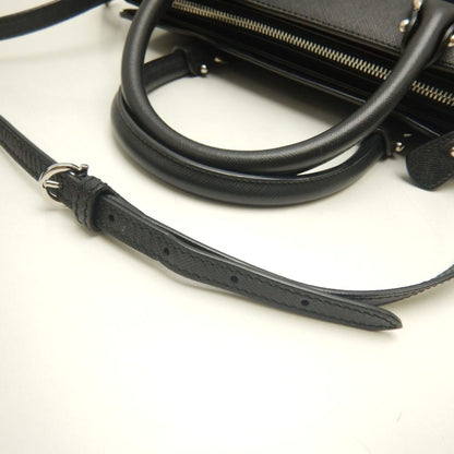 Salvatore Ferragamo Black Leather Briana