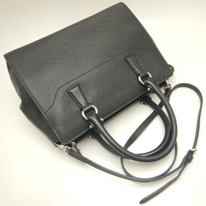 Salvatore Ferragamo Black Leather Briana