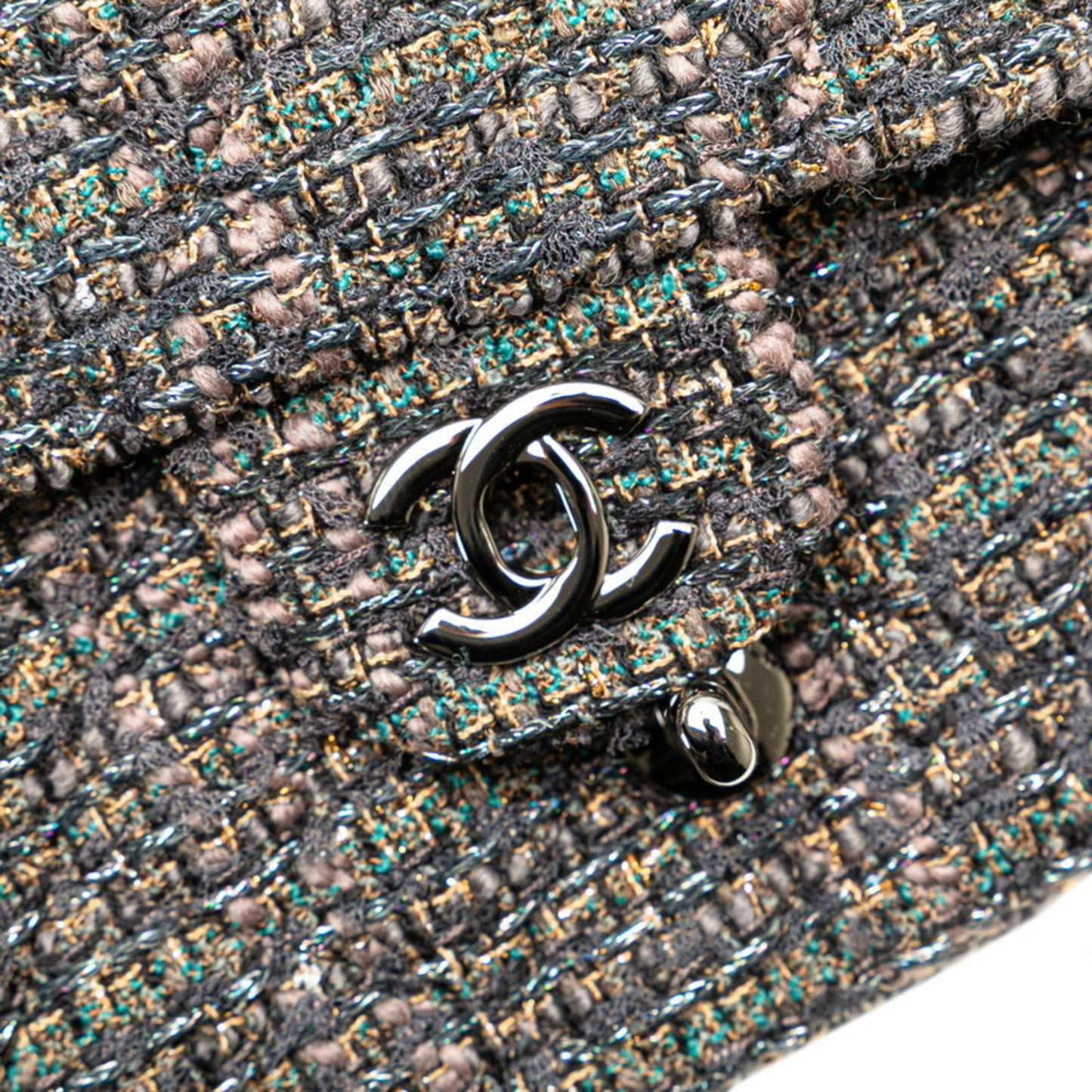 Chanel Multi Tweed Single Flap