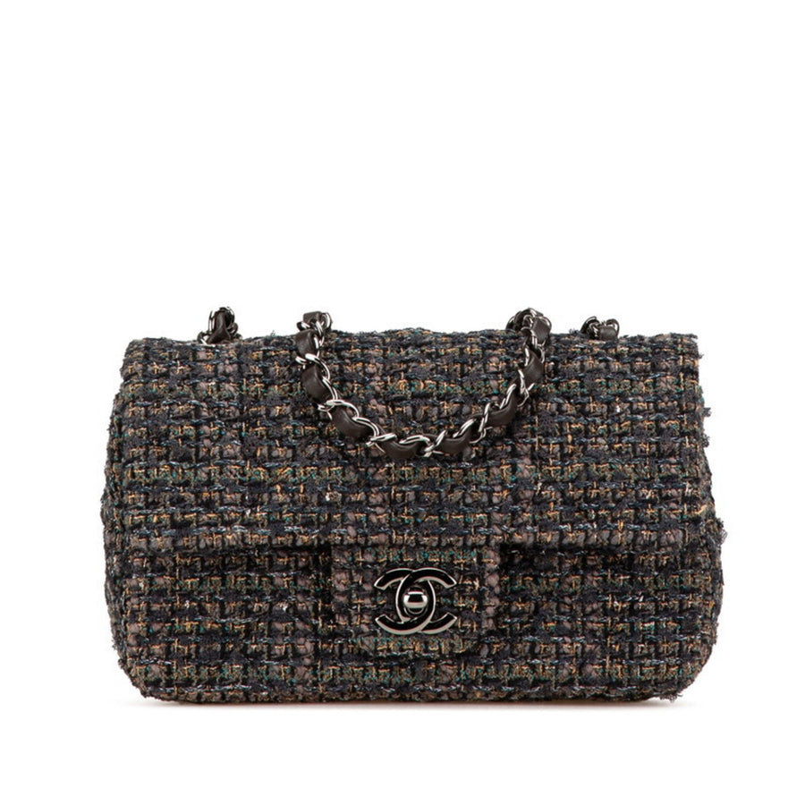 Chanel Multi Tweed Single Flap