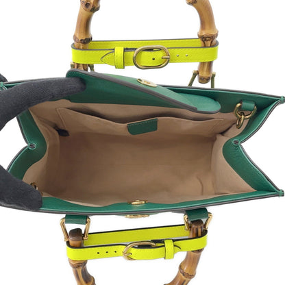 Gucci Green Leather Diana