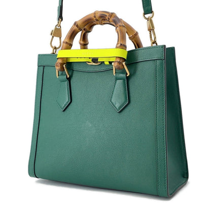 Gucci Green Leather Diana