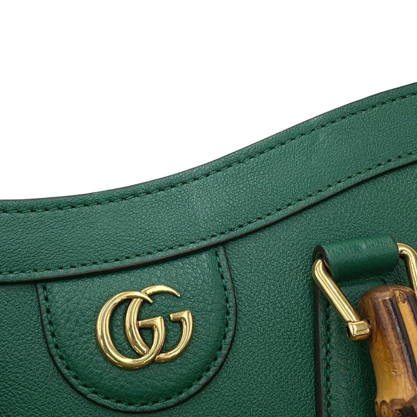Gucci Green Leather Diana