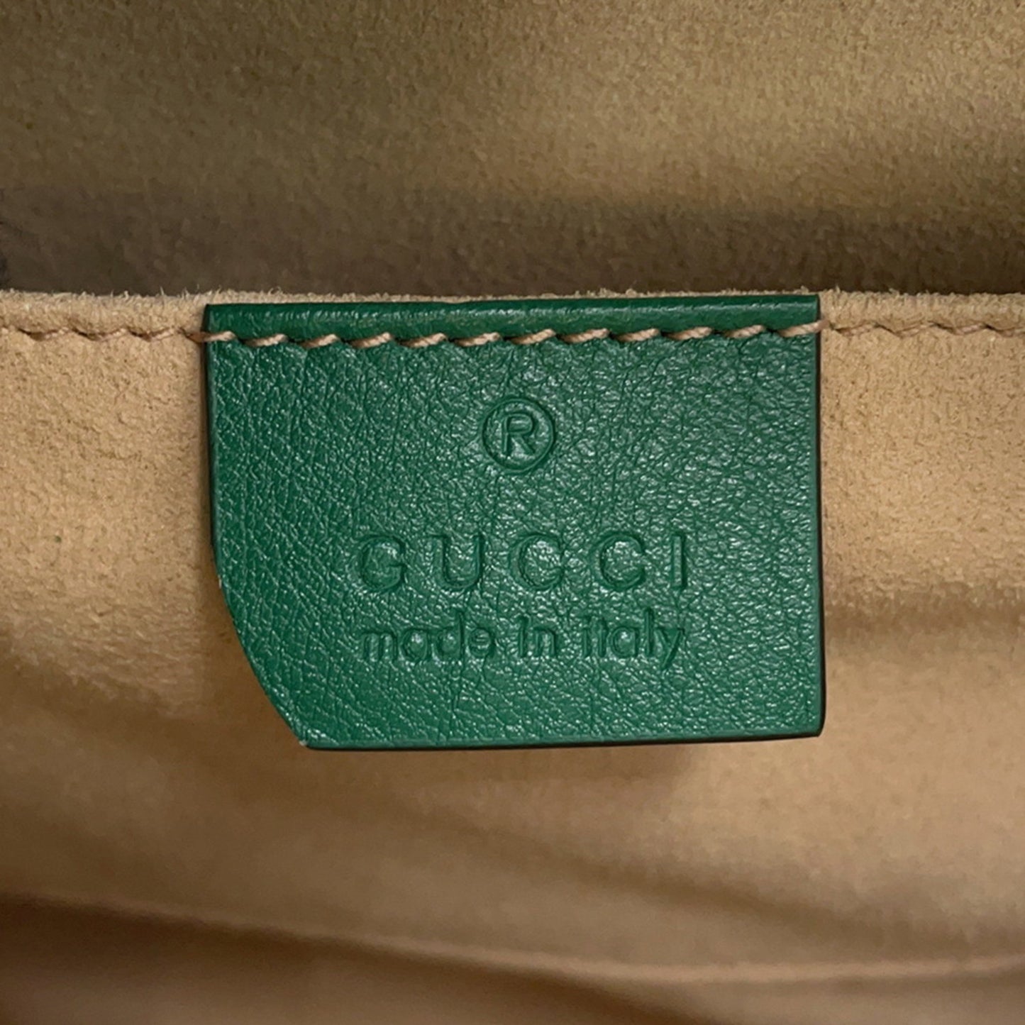 Gucci Green Leather Diana