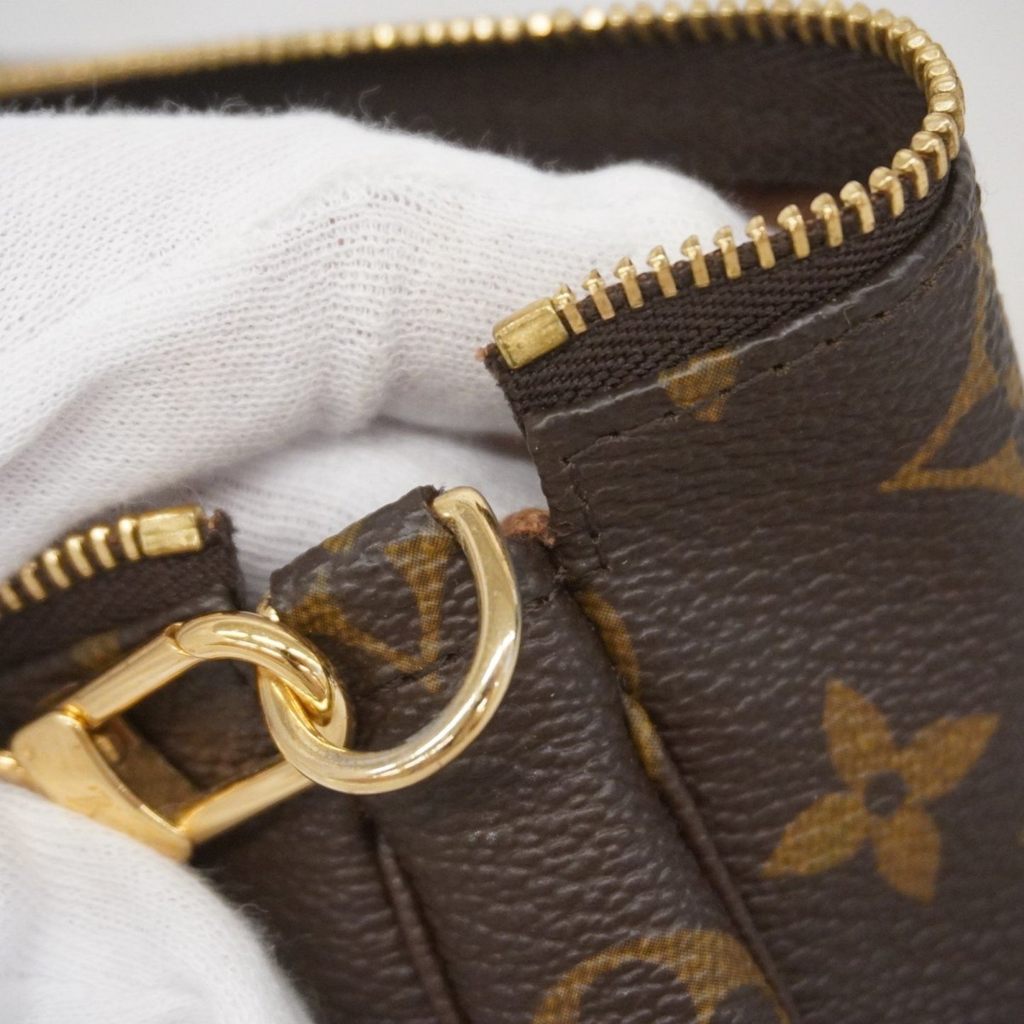 Louis Vuitton Brown Canvas Mini Pochette Accessoires