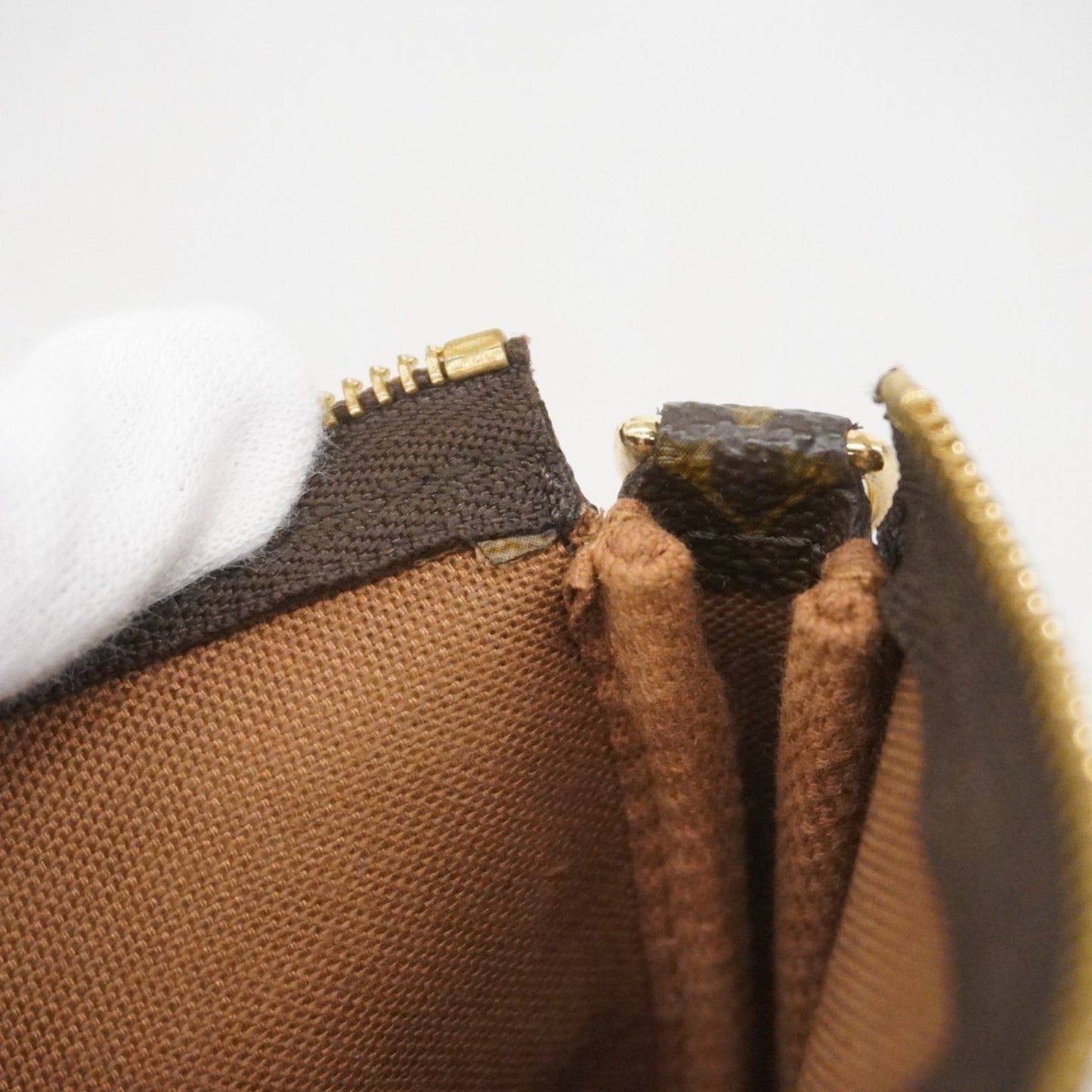 Louis Vuitton Brown Canvas Mini Pochette Accessoires