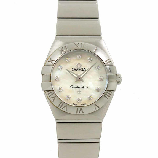 Omega White Steel Constellation