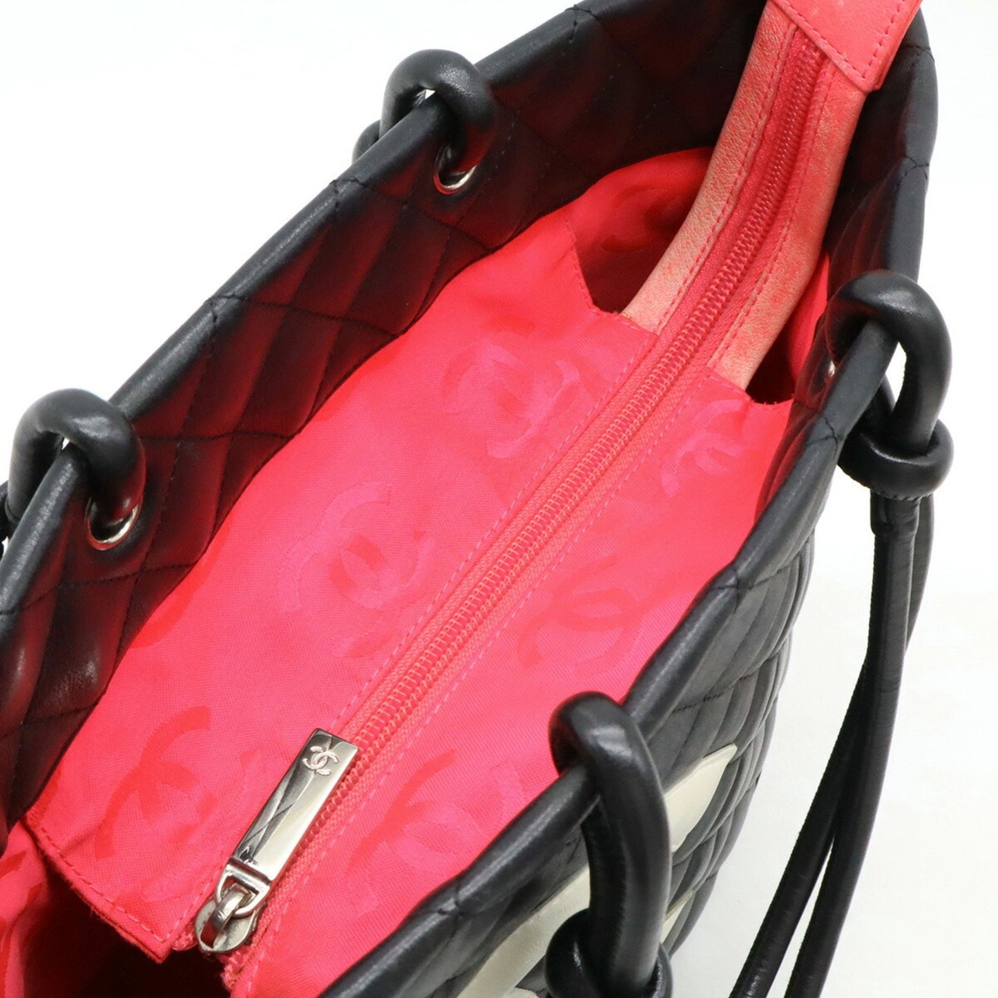 Chanel Black Leather Cambon Line