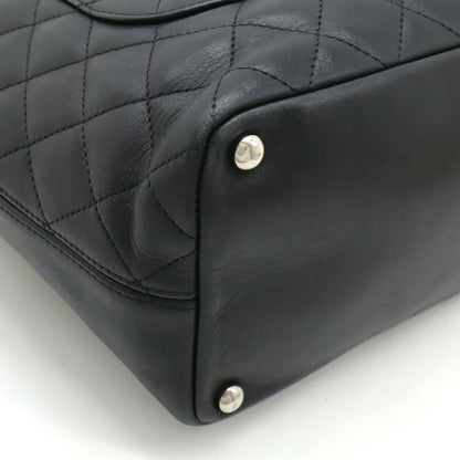 Chanel Black Leather Cambon Line