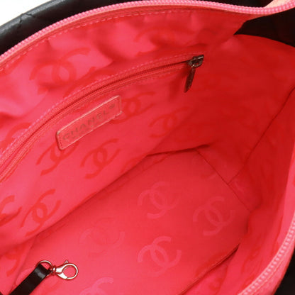 Chanel Black Leather Cambon Line