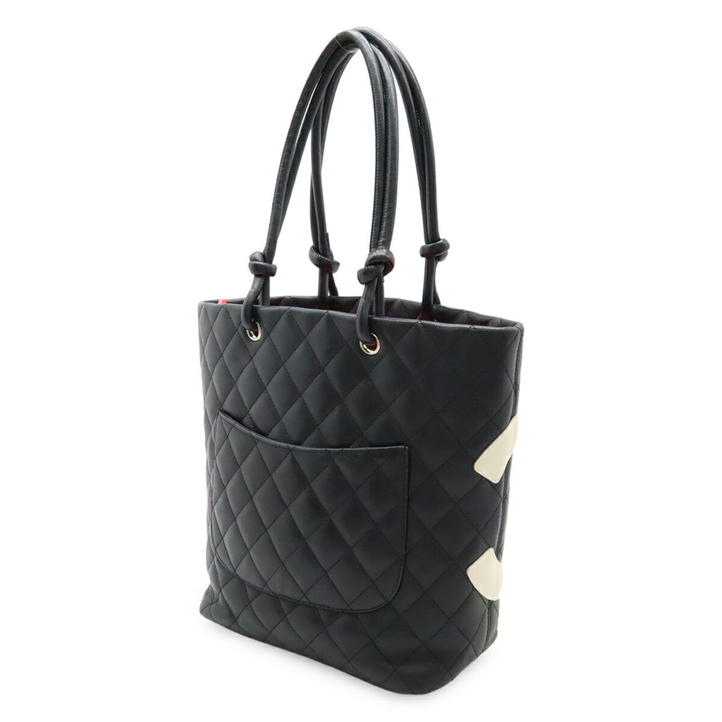 Chanel Black Leather Cambon Line