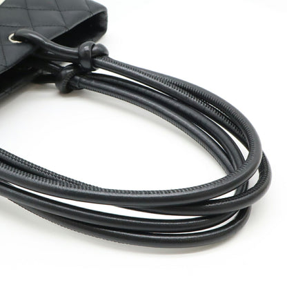 Chanel Black Leather Cambon Line