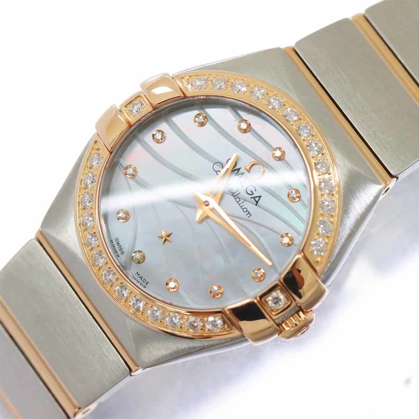 Omega White Gold And Steel Constellation