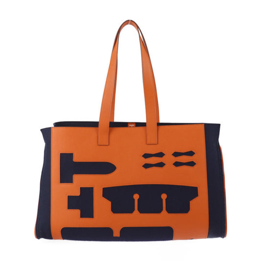 Hermès Orange Leather Petit H