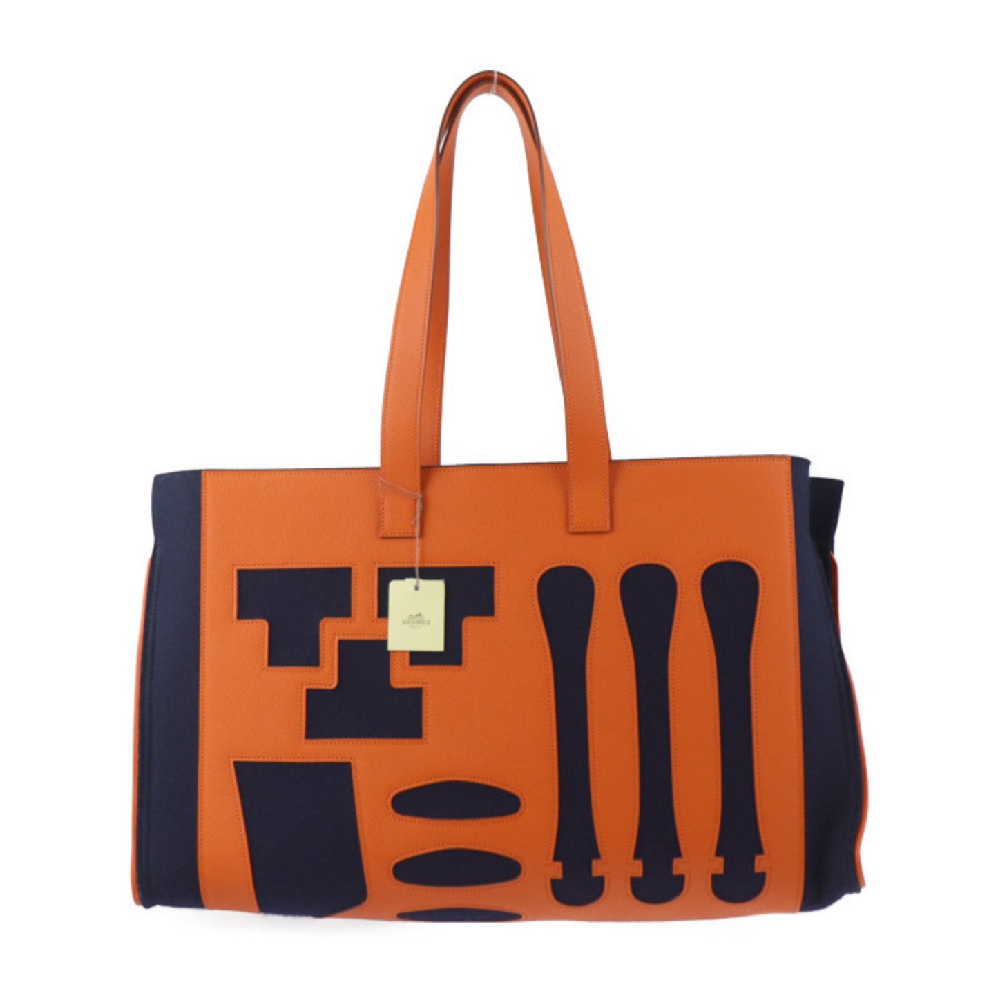 Hermès Orange Leather Petit H