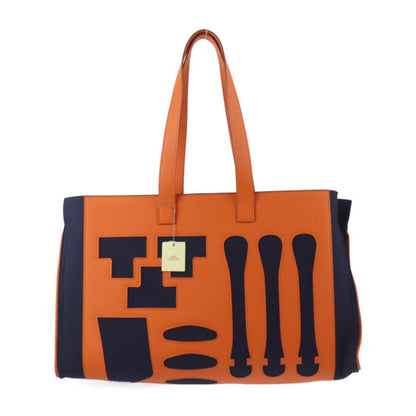 Hermès Orange Leather Petit H