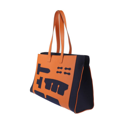 Hermès Orange Leather Petit H