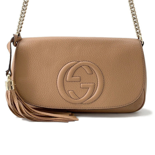 Gucci Brown Leather Interlocking G