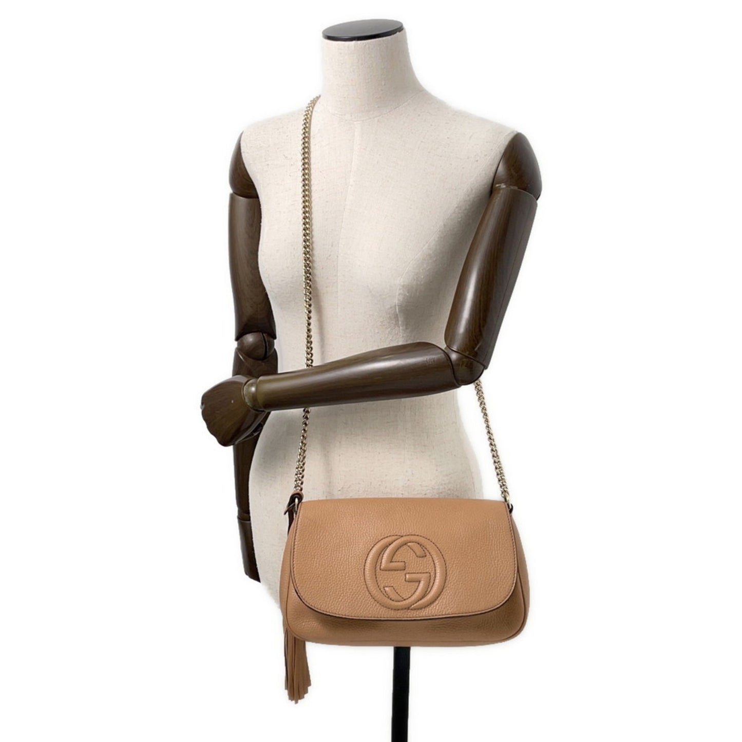 Gucci Brown Leather Interlocking G