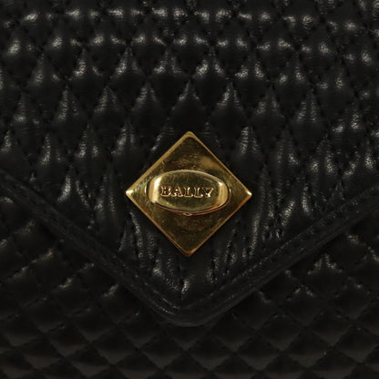 Bally Black Leather Quilted