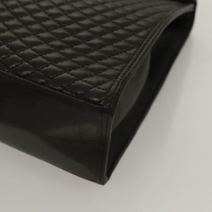 Bally Black Leather Quilted