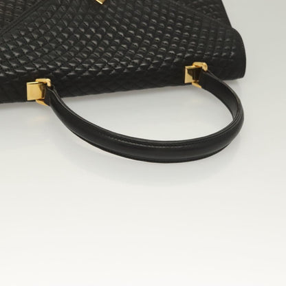 Bally Black Leather Quilted