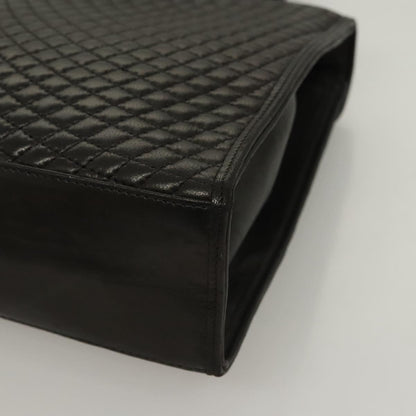 Bally Black Leather Quilted