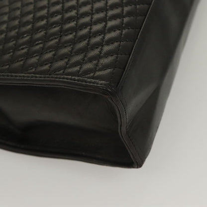 Bally Black Leather Quilted